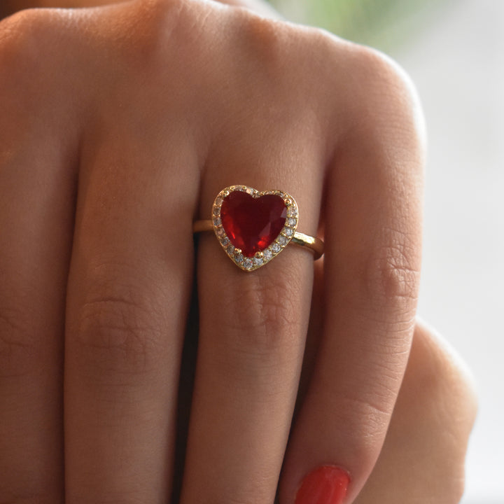 Red Heart Ring